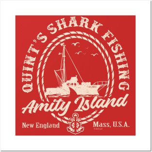 Quint's Shark Fishing (Universal © UCS LLC) Posters and Art